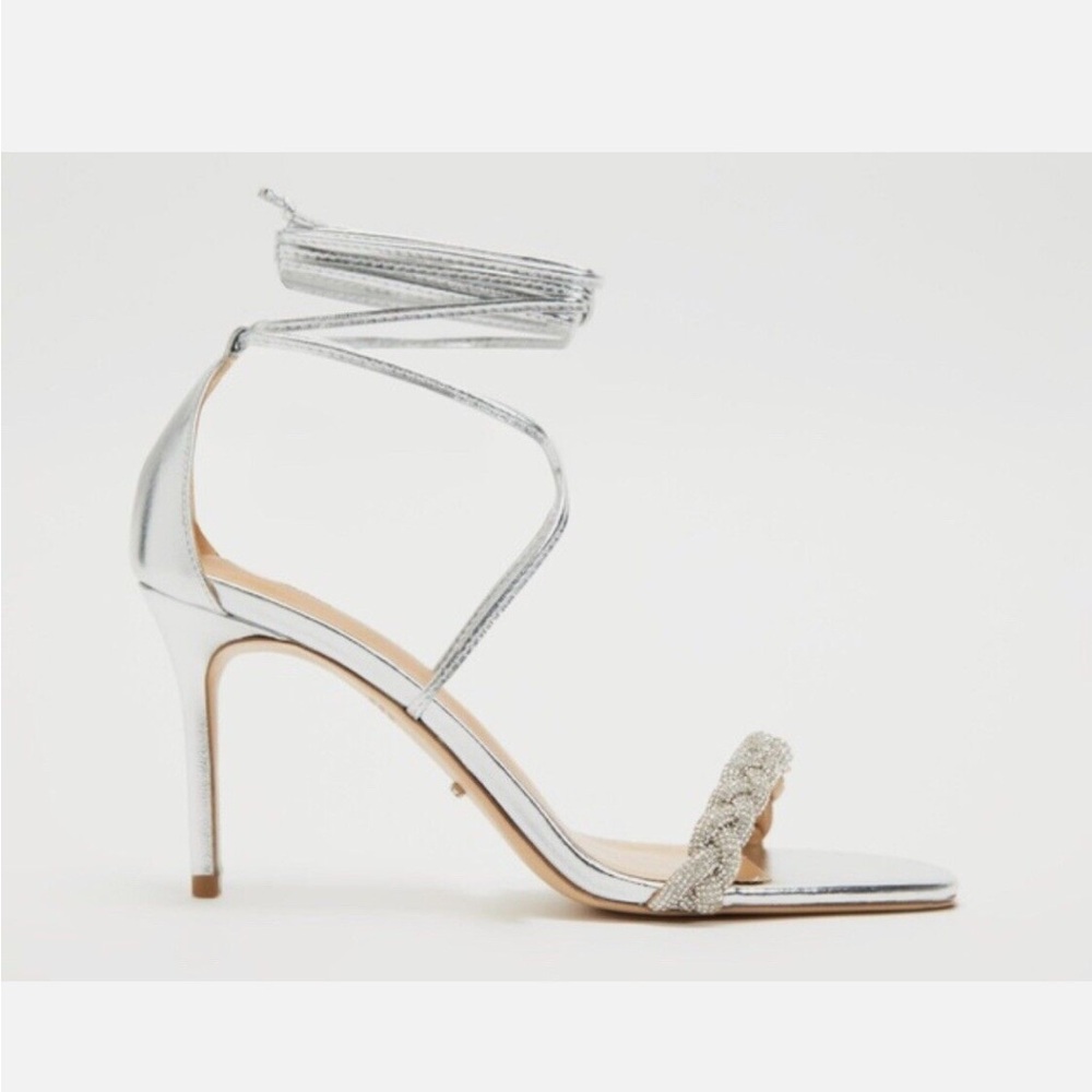 Tony Bianco Henly Sandal In Silver Metallic